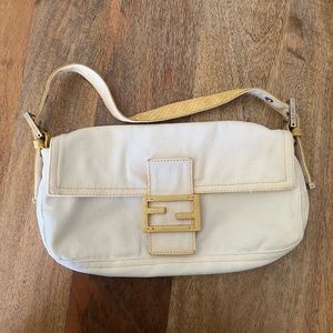 Fendi Python Trim Baguette